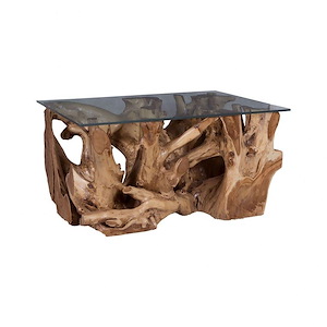 Transitional Style w/ Coastal/Beach inspirations-Teak Coffee Table-18 Inches tall 24 Inches wide