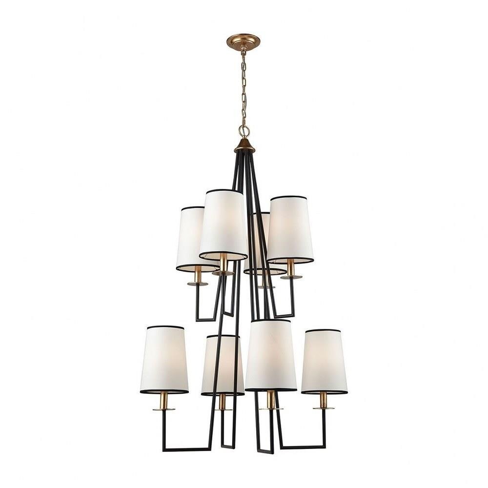 Bailey Street Home 2499-BEL-3334319 Traditional Eight Light Chandelier in Antique Goldleaf Finish