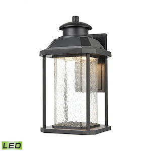 Porch Light with Traditional Style - 16 Inch 18W 1 LED Rectangular Outdoor Wall Lantern - 910728
