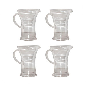 Clear 2 Quart Pitcher Style Glass Set Of 4 Made Of Null In A Clear Finish
