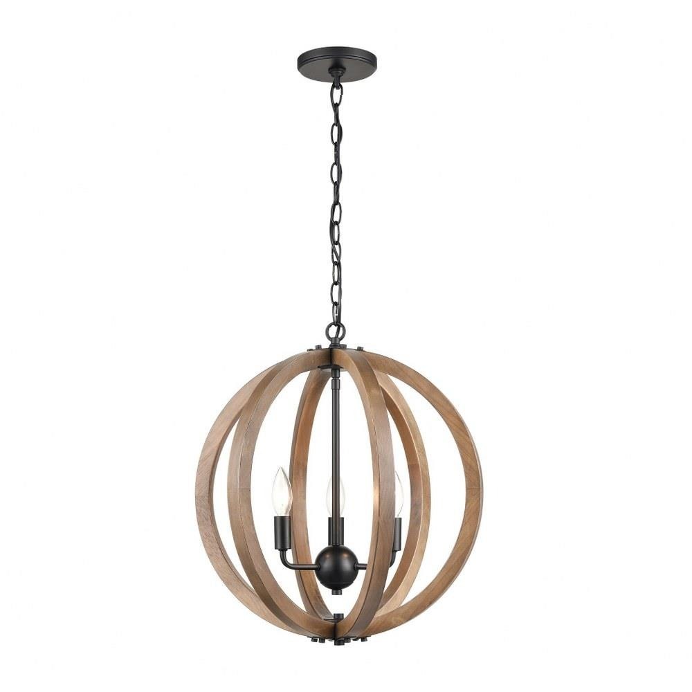 Bailey Street Home 2499-BEL-3826572 Cleveland Common - 3 Light Chandelier in Transitional Style - 18 Inches tall and 18 inches wide