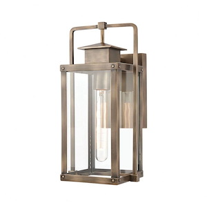 Wellington Drift - 1 Light Outdoor Wall Sconce in Transitional Style - 14 Inches tall and 7 inches wide - 1245266