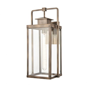 Wellington Drift - 1 Light Outdoor Wall Sconce in Transitional Style - 20 Inches tall and 9 inches wide