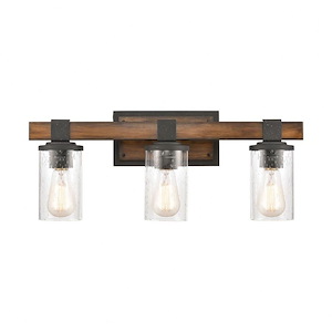 Copperfield Causeway - 3 Light Vanity Light Fixture in Transitional Style - 9 Inches tall and 22 inches wide - 1245288