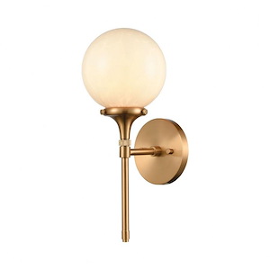 White House Retreat - 1 Light Wall Sconce in Transitional Style - 15 Inches tall and 6 inches wide - 1245136