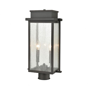 Skipton Grange - 2 Light Outdoor Post Mount in Transitional Style - 19 Inches tall and 10 inches wide