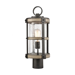 Copperfield Causeway - 1 Light Outdoor Post Mount in Transitional Style - 19 Inches tall and 8 inches wide - 1245159