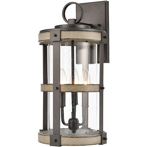 Copperfield Causeway - 3 Light Outdoor Wall Sconce in Transitional Style - 20 Inches tall and 10 inches wide - 1245140