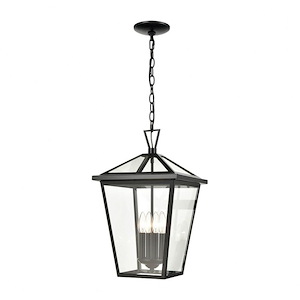 Audley Street - 4 Light Outdoor Pendant in Traditional Style - 20 Inches tall and 12 inches wide - 1245305