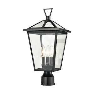 Audley Street - 3 Light Outdoor Post Mount in Traditional Style - 19 Inches tall and 9 inches wide - 1245425
