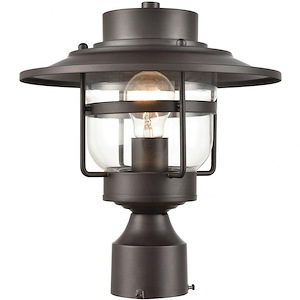 St Martins Town - 1 Light Outdoor Post Mount in Traditional Style - 12 Inches tall and 11 inches wide - 1245252