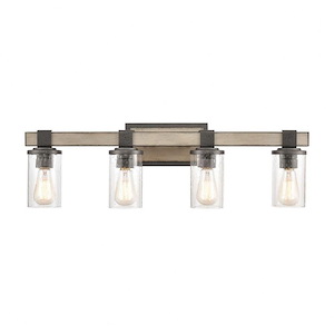 Copperfield Causeway - 4 Light Vanity Light Fixture in Transitional Style - 9 Inches tall and 29 inches wide - 1245262