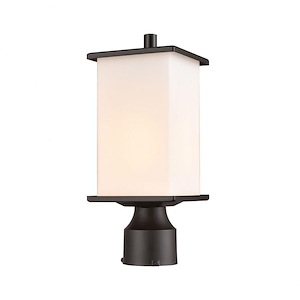 Rectangular One Light Outdoor Post Lantern - Modern Farmhouse Post Light - 976342