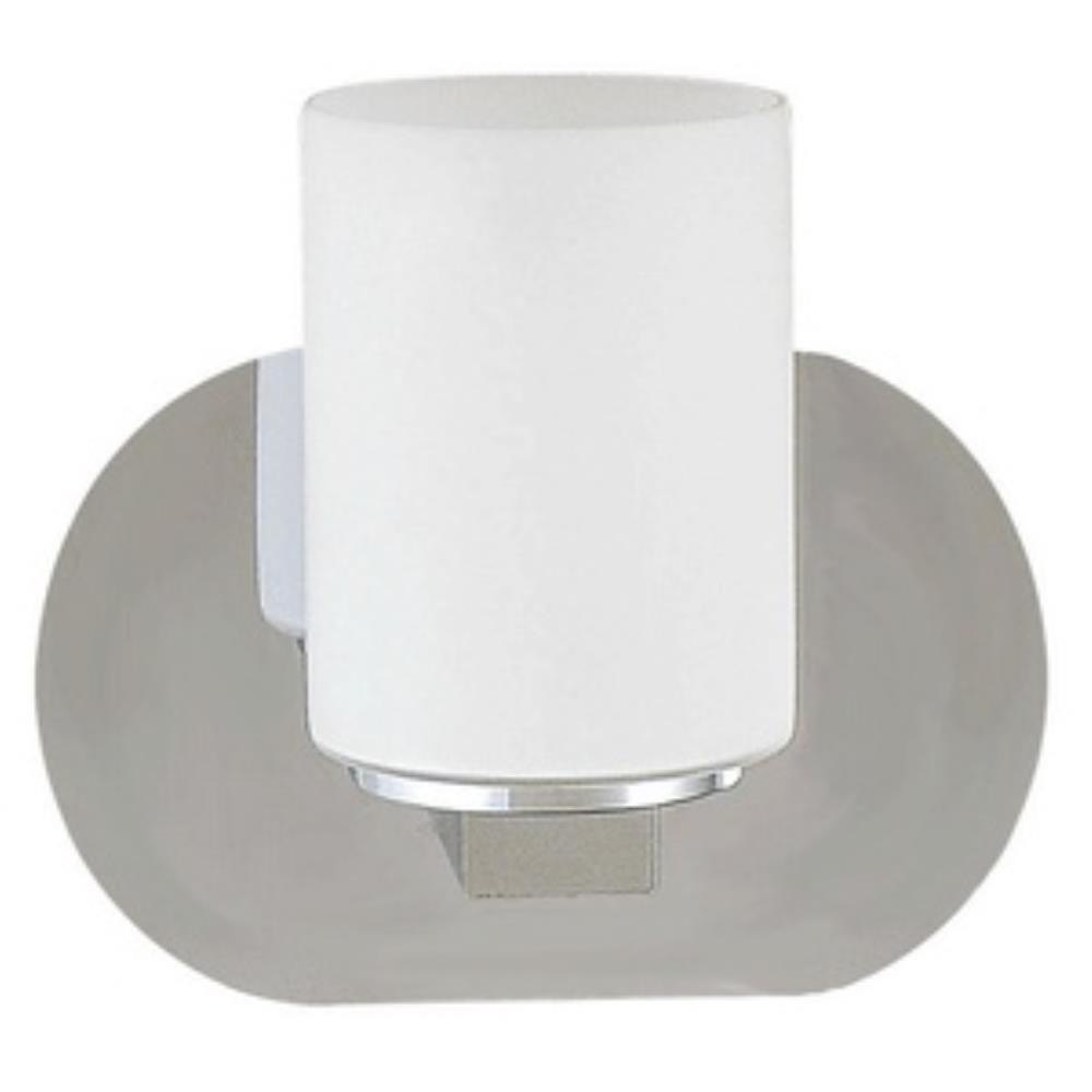 Bailey Street Home 2499-BEL-4228936 Modern 1 Up Light Bathroom Vanity Sconce in Chrome with Opal White Glass 3.25 inches W x 5 inches H