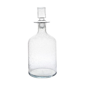 16 Inch Speckled Glass Whiskey-Spirit-Wine Decanter Made Of Glass In Clear Color - Whiskey Decanter Jug Decanters