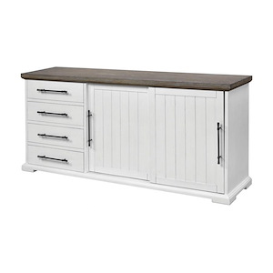Waterford Downs - 72 Inch Sliding Door Credenza with 4 Drawers - 1242260