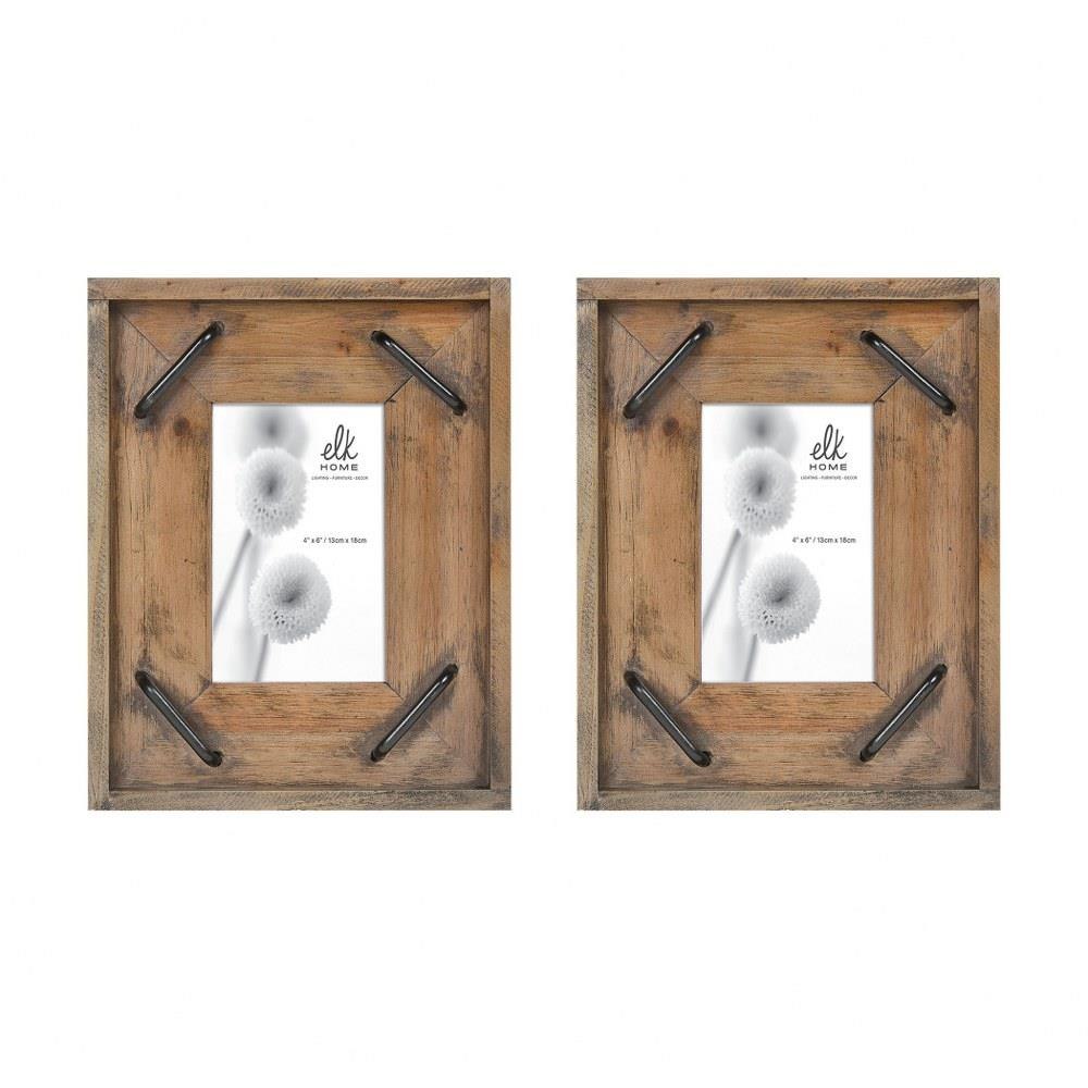 Bailey Street Home 2499-BEL-4548740 Wellington Pleasant - 4x6 Inch Picture Frame (Set of 2)
