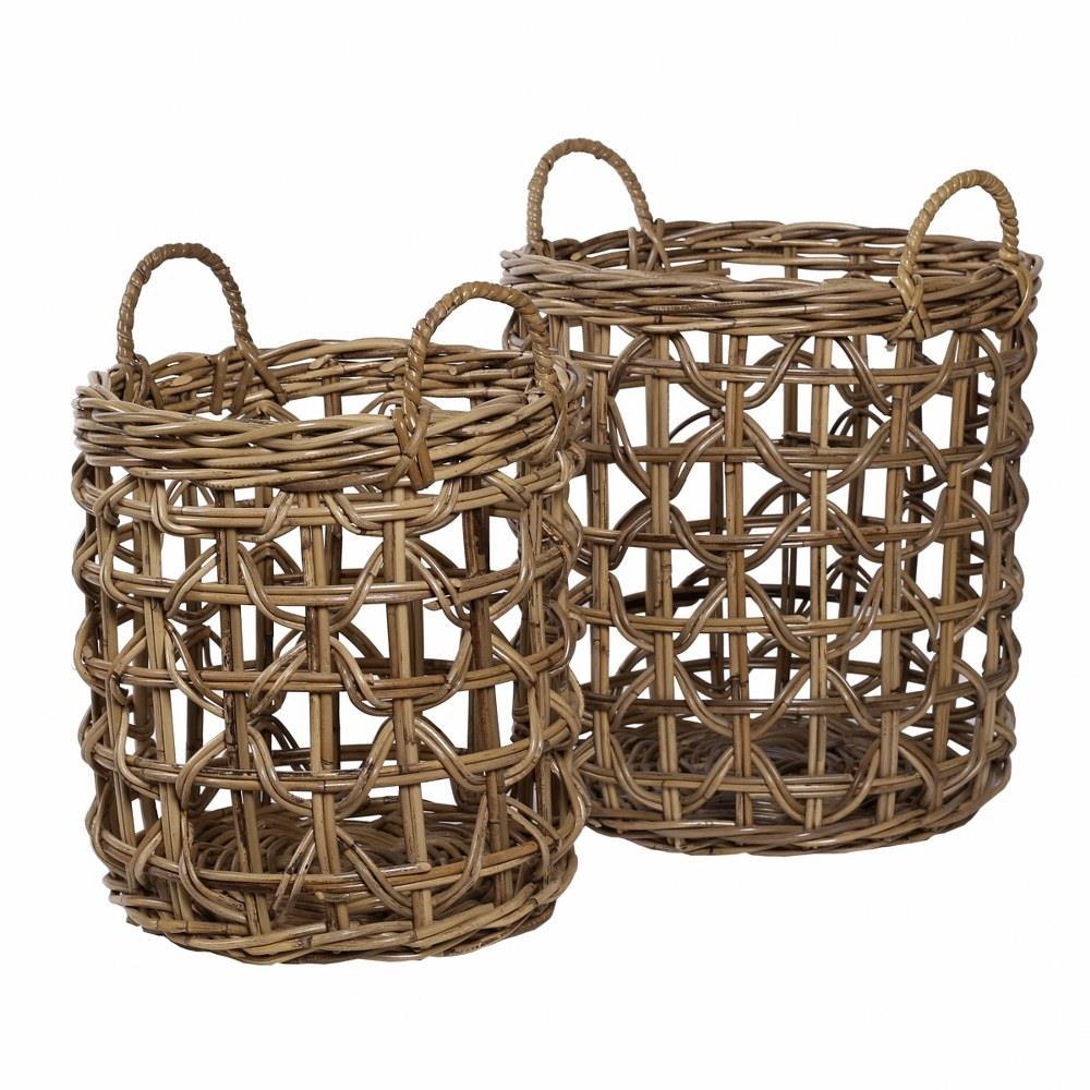 Bailey Street Home 2499-BEL-4661670 Lancaster West - Basket (Set of 2) In Transitional Style-21 Inches Tall and 16.5 Inches Wide