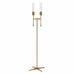 Willow - 2 Light Floor Lamp In Transitional Style-65 Inches Tall and 17 Inches Wide - 1244026