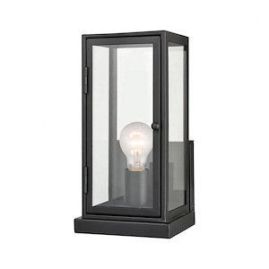 Walton Parc - 1 Light Outdoor Wall Lantern In Transitional Style-12 Inches Tall and 6 Inches Wide