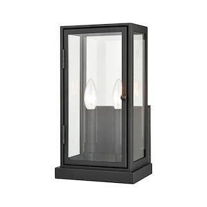Walton Parc - 2 Light Outdoor Wall Lantern In Transitional Style-13 Inches Tall and 7 Inches Wide - 1244307