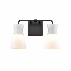Bracken North - 2 Light Vanity Light Fixture In Transitional Style-9 Inches Tall and 15 Inches Wide - 1244147