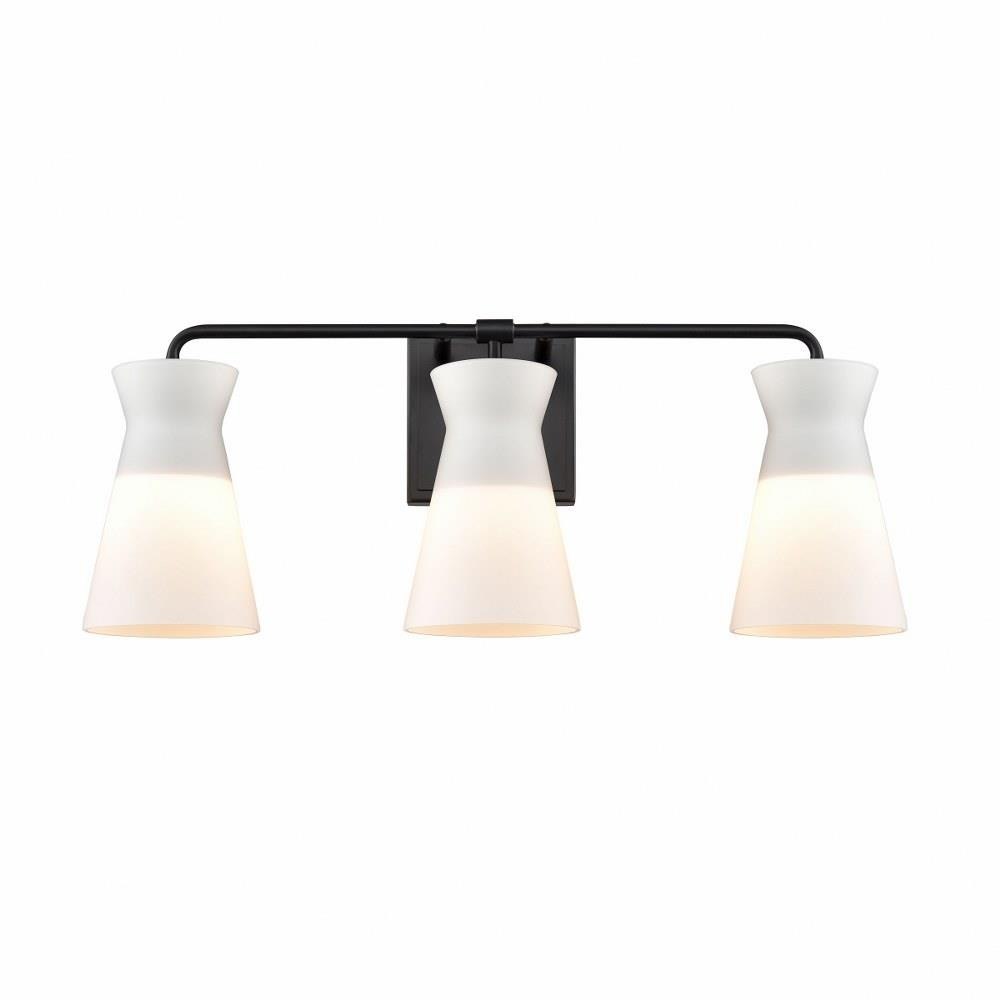 Bailey Street Home 2499-BEL-4661929 Bracken North - 3 Light Vanity Light Fixture In Transitional Style-9 Inches Tall and 22 Inches Wide
