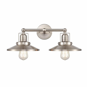 Vine Willows - 2 Light Vanity Light Fixture In Transitional Style-8 Inches Tall and 18 Inches Wide - 1244030