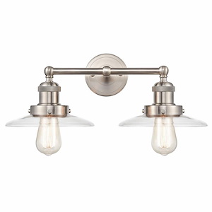 Vine Willows - 2 Light Vanity Light Fixture In Transitional Style-8 Inches Tall and 18 Inches Wide - 1244310