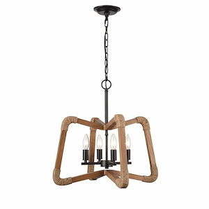 Sandown Loke - 4 Light Pendant In Transitional Style-20 Inches Tall and 21 Inches Wide - 1244132