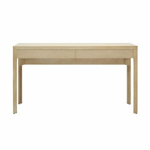 Coastal Rectangular Wood Console Table in Sandy Cove Finish with Four Wood Legs 64 inches W and 36 inches H