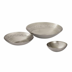 Woolstone Lane - Bowl (Set of 3) In Transitional Style-3.25 Inches Tall and 13 Inches Wide