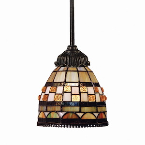 Recreation Boulevard - 9.5W 1 Light Mini Pendant In Traditional Style-23.5 Inches Tall and 6 Inches Wide - 1274146