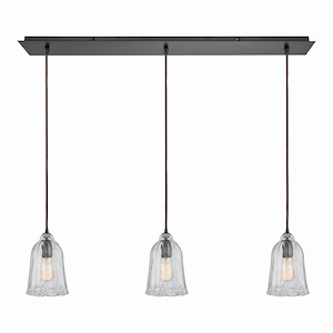 Inkerman Hawthorns - 3 Light Mini Pendant-11 Inches Tall and 36 Inches Wide - 1274119