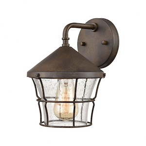 Kerry Brow - 1 Light Outdoor Wall Sconce In Traditional Style-10 Inches Tall and 7 Inches Wide
