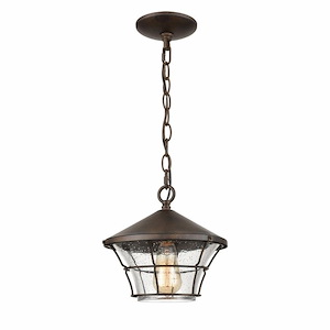 Kerry Brow - 1 Light Outdoor Pendant In Traditional Style-10 Inches Tall and 10 Inches Wide