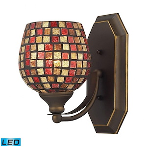 Recreation Boulevard - 9.5W 1 LED Vanity Light Fixture-10 Inches Tall and 5 Inches Wide - 1274618