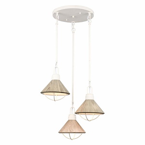 Neville Ride - 3 Light Pendant In Coastal Style-11 Inches Tall and 21 Inches Wide - 1274500