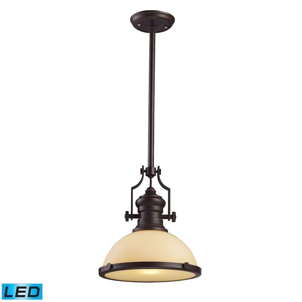 Bailey Street Home 2499-BEL-1273669 Wallace Oval - 9.5W 1 LED Pendant In Industrial Style-14 Inches Tall and 13 Inches Wide