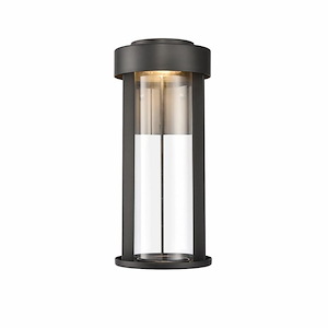 Midland Head - 8W 1 LED Outdoor Wall Sconce In Modern Style-13.75 Inches Tall and 6 Inches Wide - 1274647