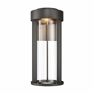 Midland Head - 8W 1 LED Outdoor Wall Sconce In Modern Style-16 Inches Tall and 7 Inches Wide