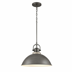 Bury Beeches - 1 Light Outdoor Pendant In Traditional Style-14 Inches Tall and 18 Inches Wide - 1274515