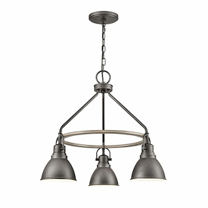 Bury Beeches - 3 Light Outdoor Pendant In Traditional Style-21.5 Inches Tall and 24 Inches Wide