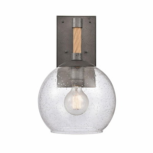 Phildock Wood Road - 1 Light Outdoor Wall Sconce In Mid-Century Modern Style-15.5 Inches Tall and 9.75 Inches Wide - 1274409