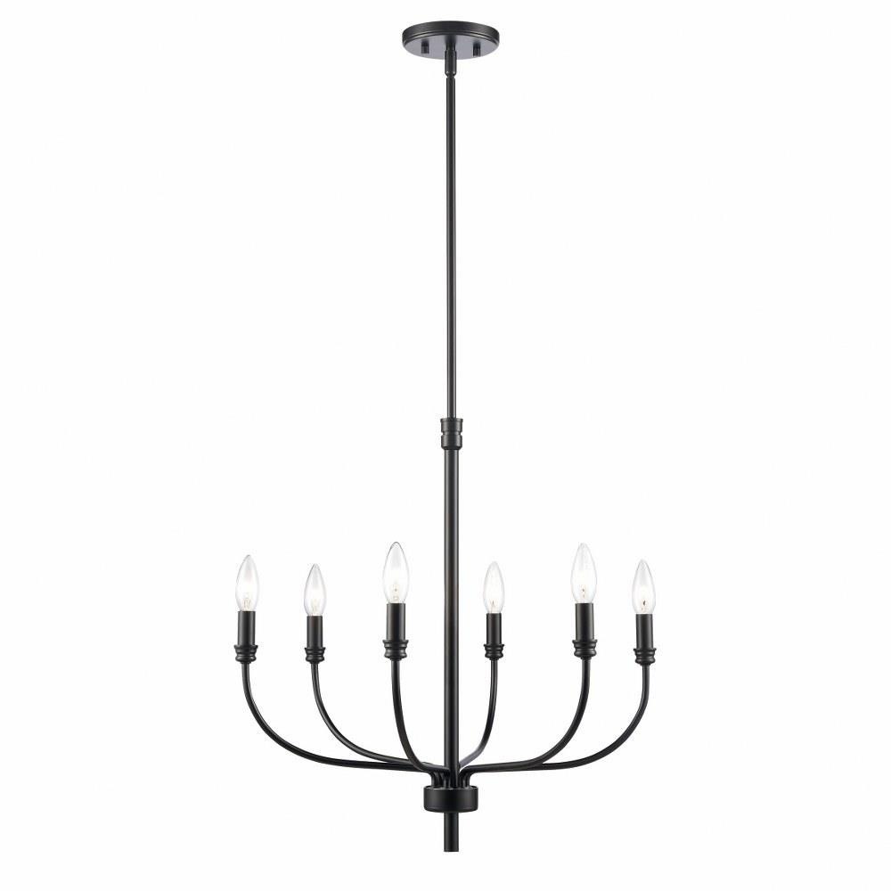 Bailey Street Home 2499-BEL-1118293 Stanhill Road - 6 Light Chandelier In Traditional Style-21 Inches Tall and 21 Inches Wide