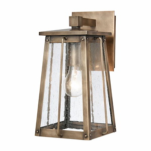 Davis Drift - 1 Light Outdoor Wall Sconce In Glam Style-13 Inches Tall and 7 Inches Wide