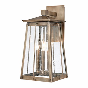 Davis Drift - 3 Light Outdoor Wall Sconce In French Country Style-19 Inches Tall and 11 Inches Wide - 1274054