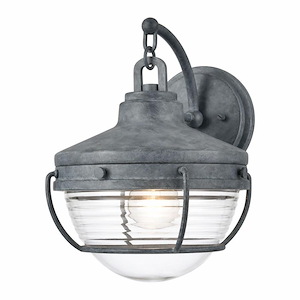 Windermere Way - 1 Light Outdoor Wall Sconce In French Country Style-12 Inches Tall and 9 Inches Wide - 1274144