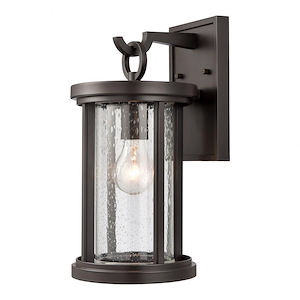 Boniface Gardens - 1 Light Outdoor Wall Sconce In Farmhouse Style-14 Inches Tall and 7 Inches Wide - 1274712