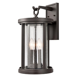 Boniface Gardens - 3 Light Outdoor Wall Sconce In Glam Style-18 Inches Tall and 10 Inches Wide - 1274085